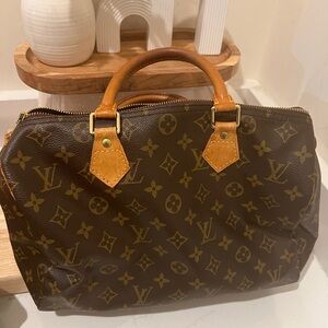 Louis Vuitton Monogram Speedy Canvas Handbag